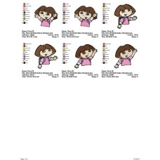 Package 3 Dora 02 Embroidery Designs